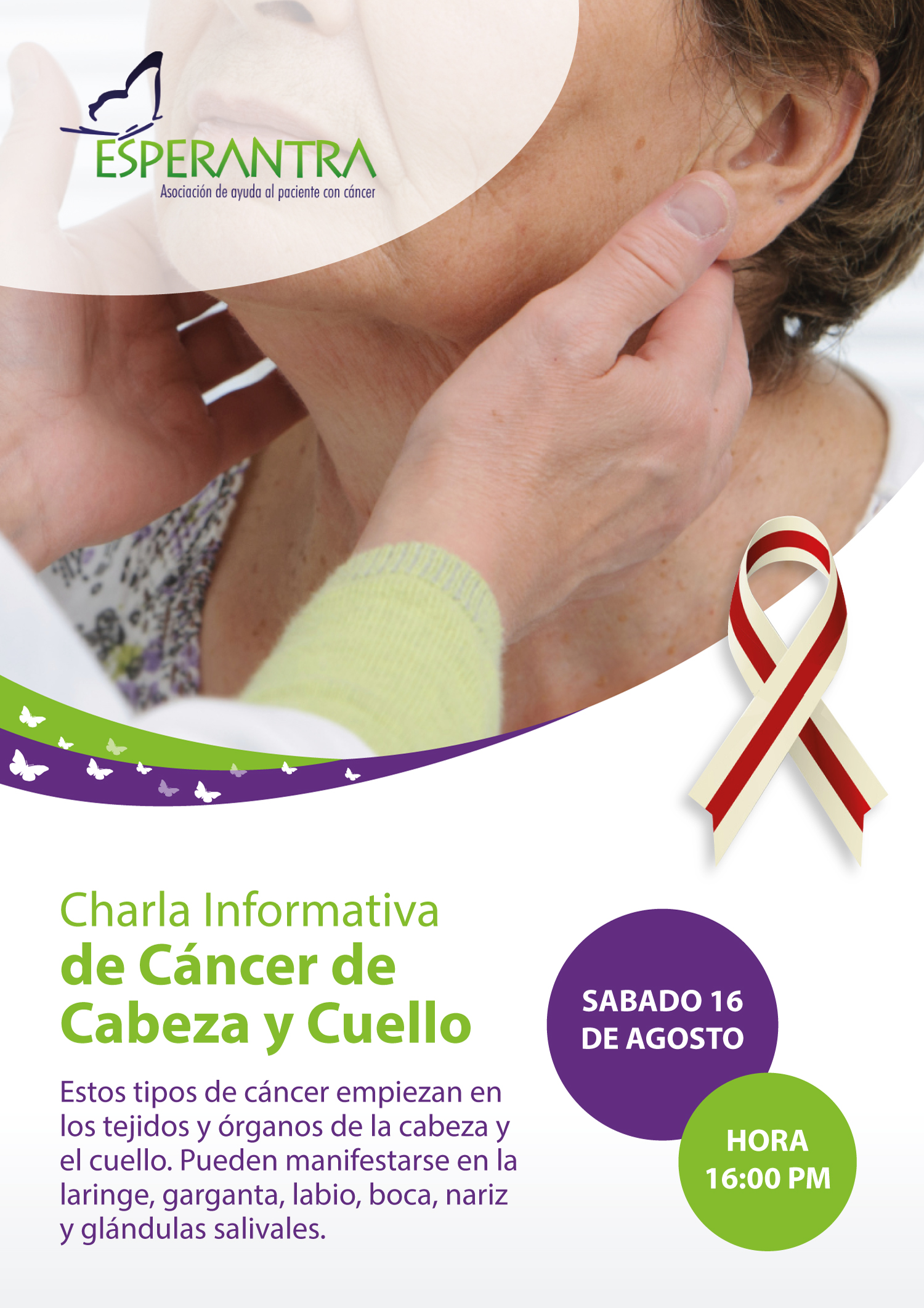 Cancer de Cuello y Cabeza Poster