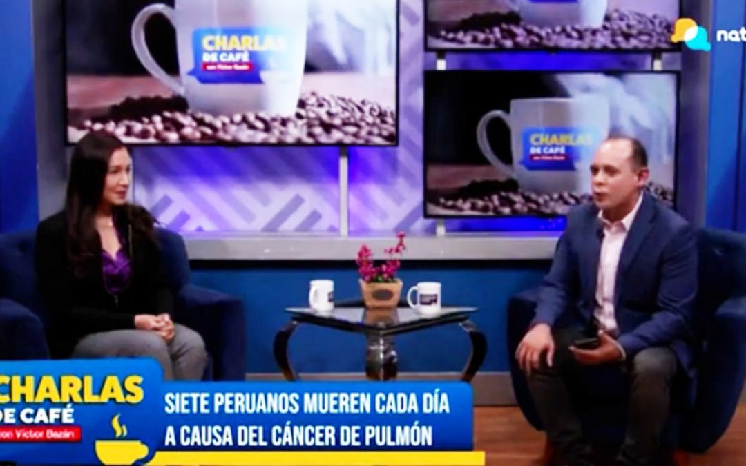 «Charlas de café» junto a Karla Ruiz de Castilla para hablar sobre cáncer de pulmón en el Perú